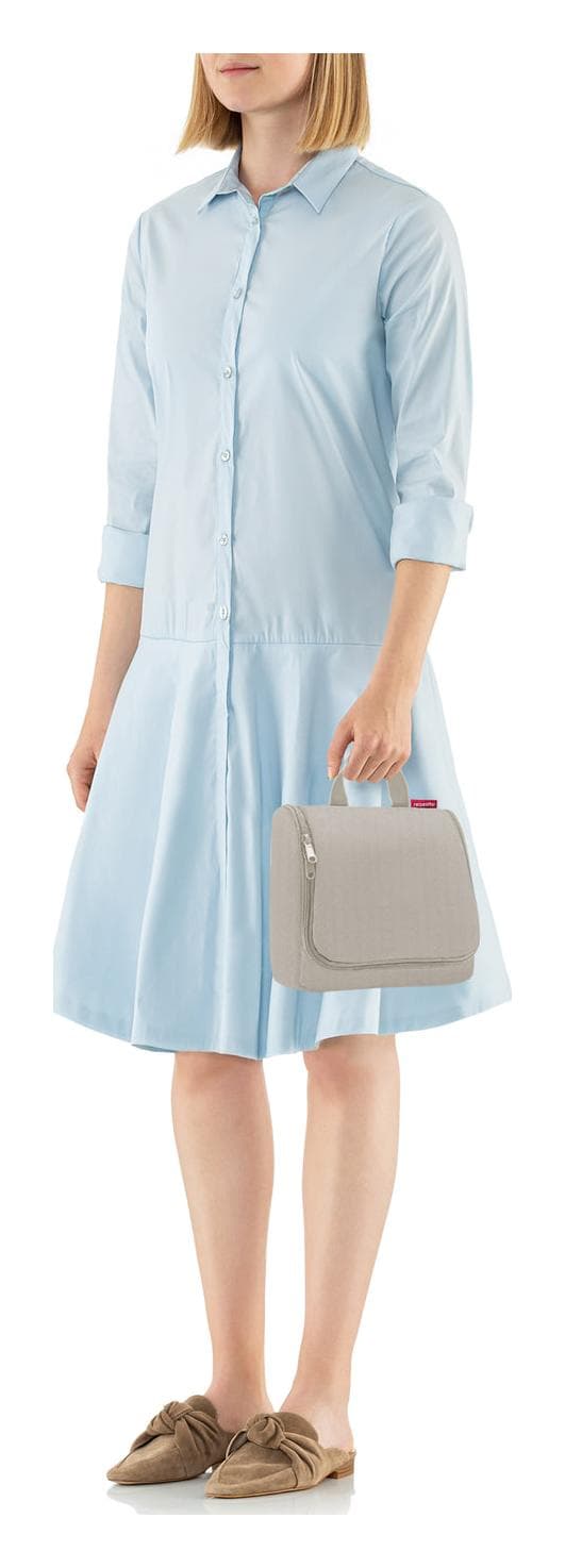 Toaletní taška Reisenthel Toiletbag Herringbone Sand 4