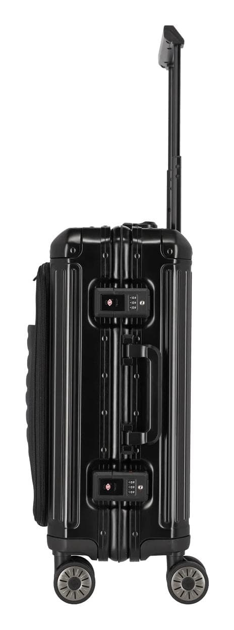 Hliníkový kufr Travelite Next 4w S Front pocket Black 3