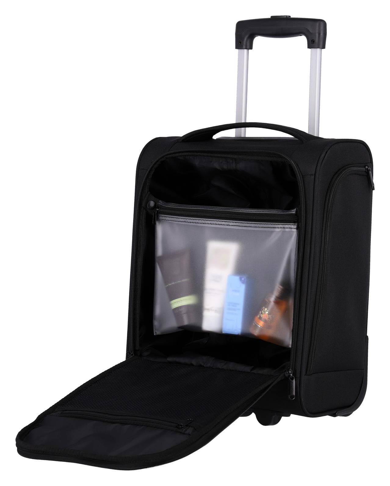 Textilní palubní kufr Travelite Cabin 2w Underseater Black 5