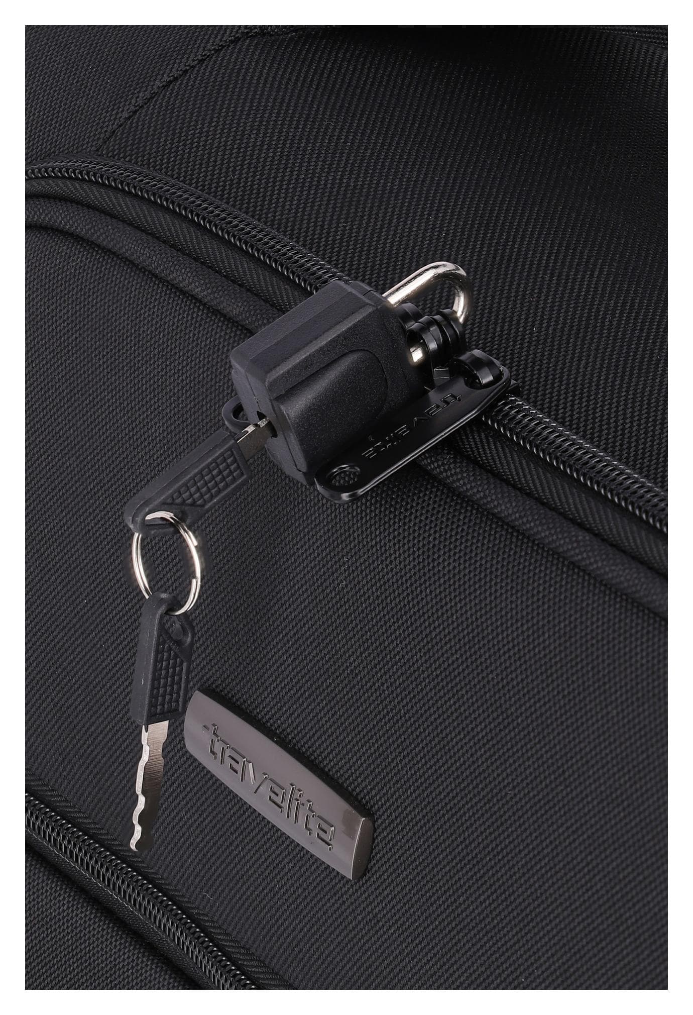 Textilní palubní kufr Travelite Cabin 2w Underseater Black 6