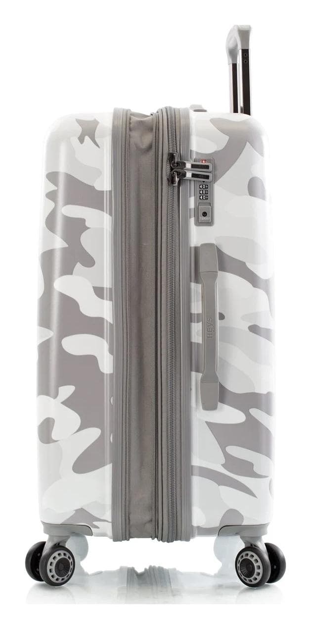 Střední cestovní kufr na kolečkách Heys White Camo M 4