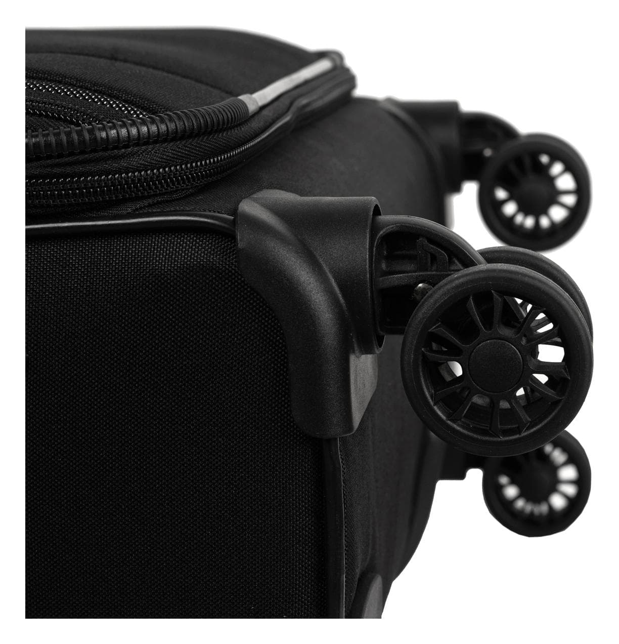 Veľký textilný kufor na kolieskach Skyline Orlando 4w L Black 6