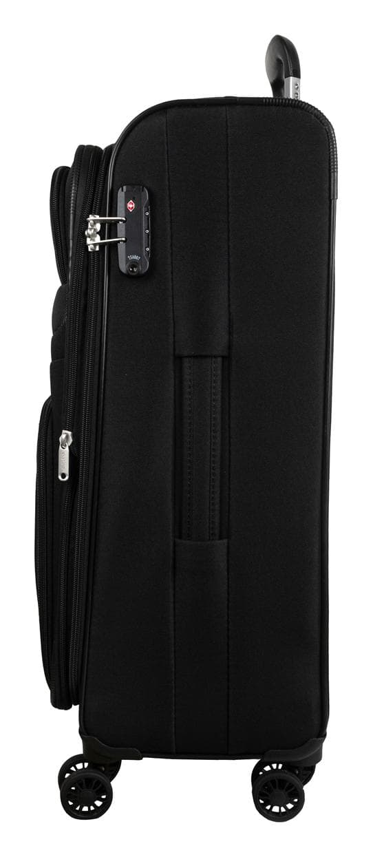 Veľký textilný kufor na kolieskach Skyline Orlando 4w L Black 2