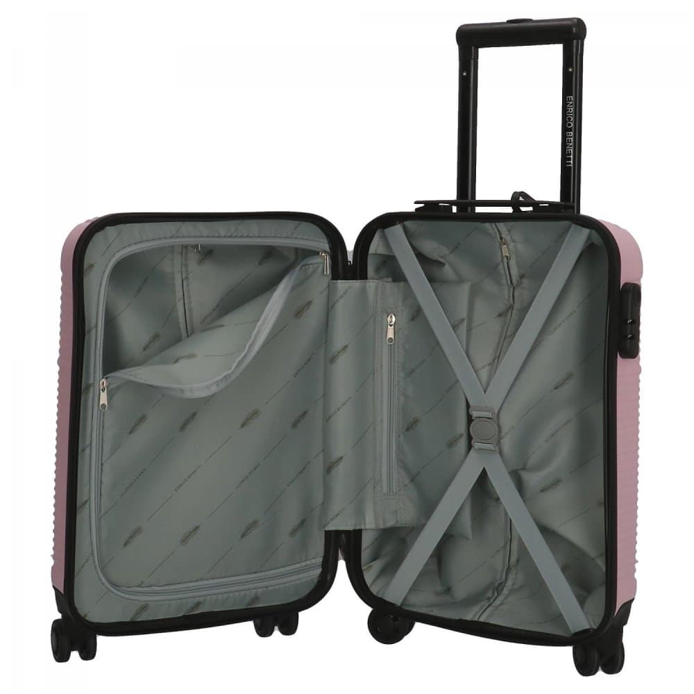 Kufr do letadla 55 cm Enrico Benetti Louisville S pink 39040-50-009 růžový 6
