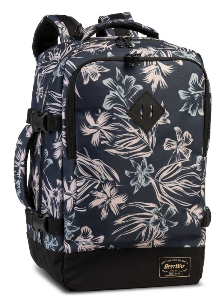 Bestway Cabin pro Small 20 L 40290-5016 tmavě modrý/natur batoh do letadla 40 x 25 x 20 cm
