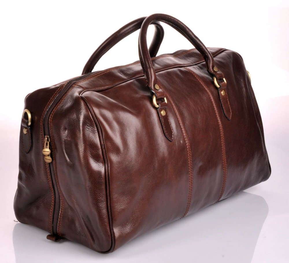 Giglio leather Pánská kožená cestovní taška 0788 tmavě hnědá 5
