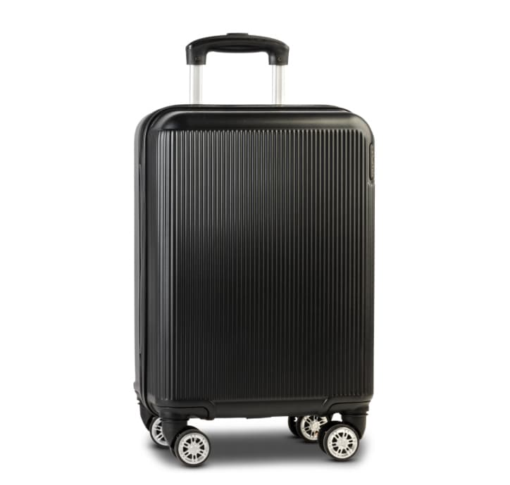 Worlpack cestovní kufr Bergen 55x35x22 cm - odolné kabinové zavazadlo 10502-001-BLACK