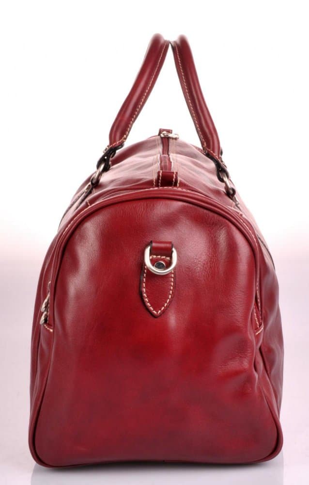 Giglio leather kožená cestovní taška 0429 červená 2