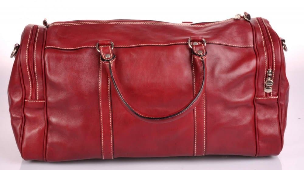 Giglio leather kožená cestovní taška 0429 červená 3