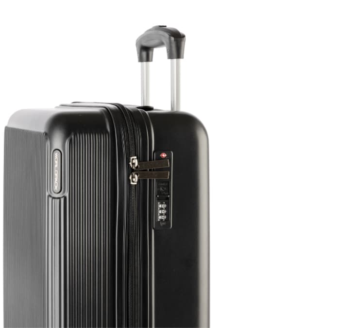 Worlpack cestovní kufr Bergen 55x35x22 cm - odolné kabinové zavazadlo 10502-001-BLACK 4