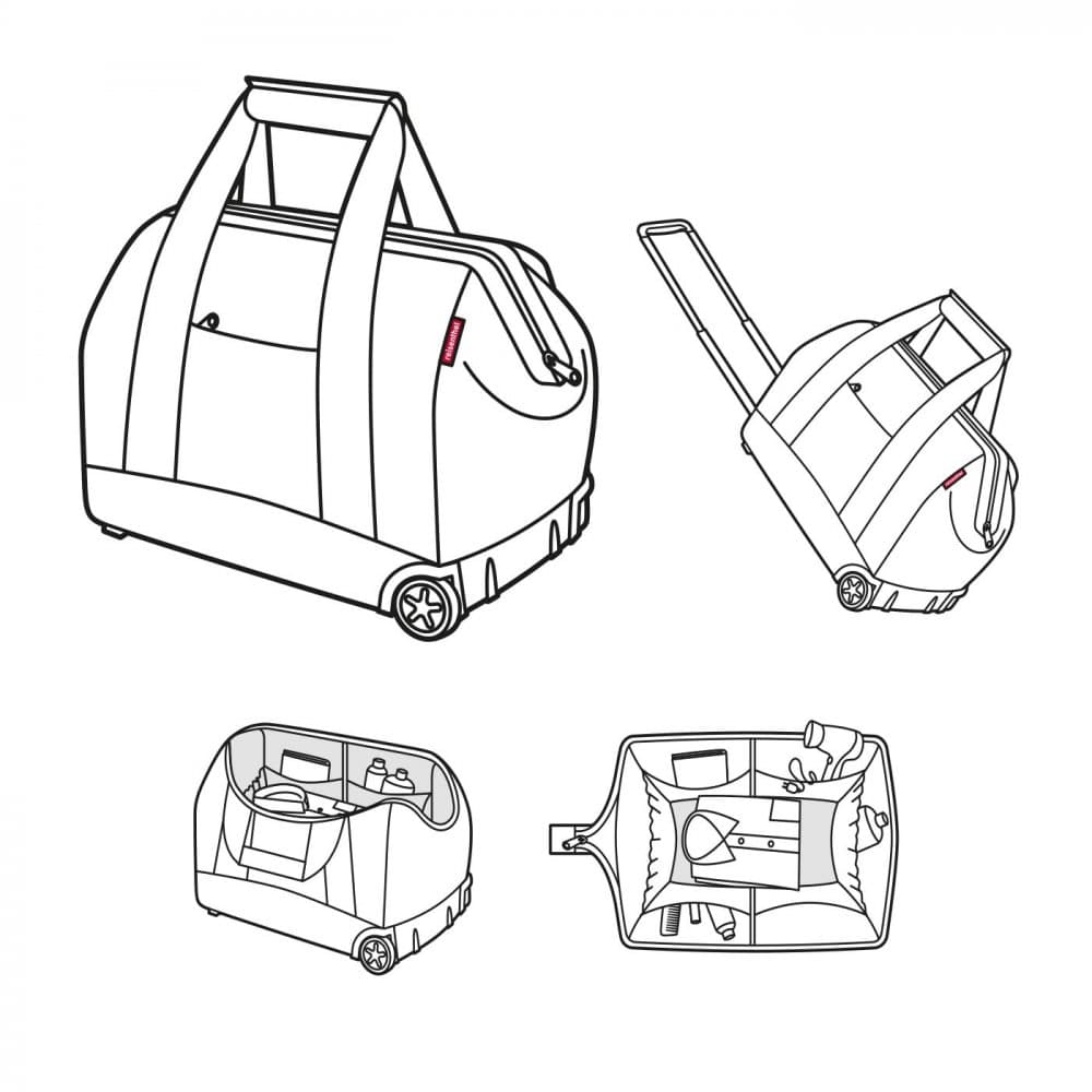 Cestovní taška na kolečkách allrounder trolley black MP7003 5