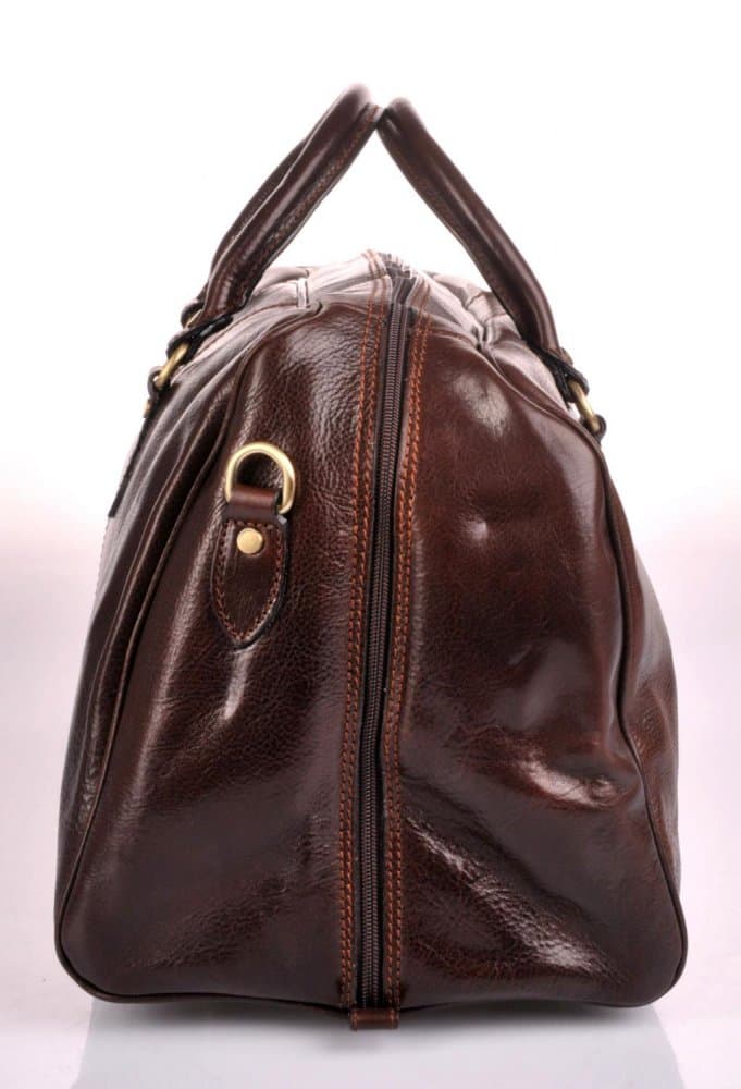 Giglio leather Pánská kožená cestovní taška 0788 tmavě hnědá 2