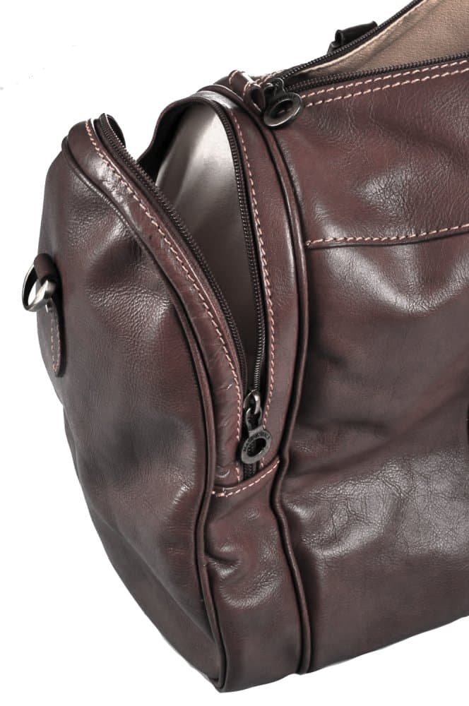Giglio leather Kožená cestovní taška 0429 tmavě hnědá 5