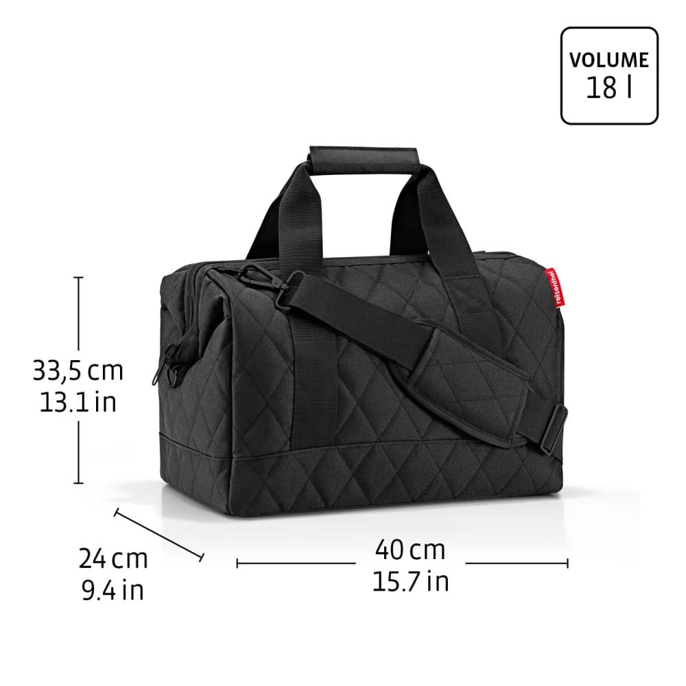 Cestovní taška Reisenthel Allrounder M bouclé black 18L MS7094 5