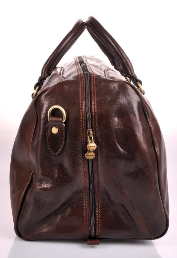Giglio leather Pánská kožená cestovní taška 0788 tmavě hnědá 4