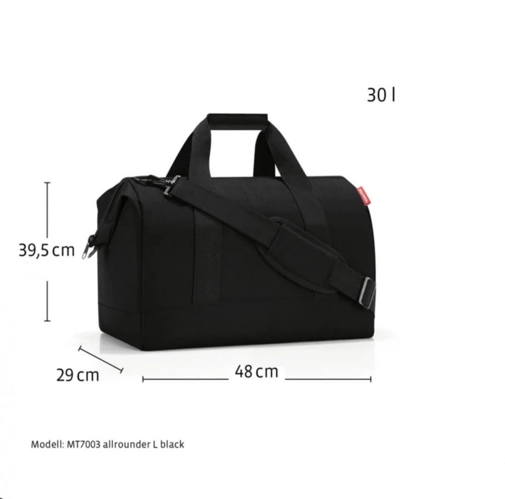 Dámská cestovní taška Reisenthel Allrounder L Bouclé Black 30L 4