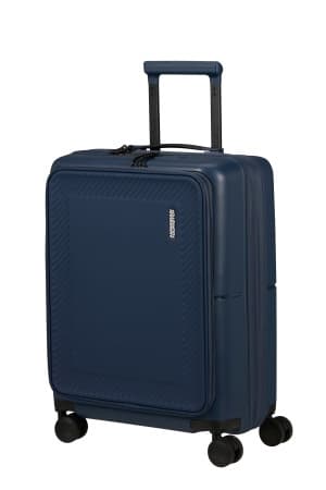 American Tourister Kufr Dashpop Spinner Expander 55/23 Easy Access Cabin Midnight Blue
