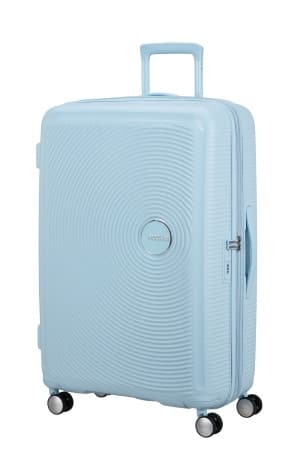 American Tourister Kufr Soundbox Spinner Expander 77/29 Pastel Blue