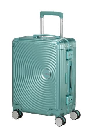American Tourister Kufr Soundbox Alu Spinner 55/20 Cabin Dusty Turquoise