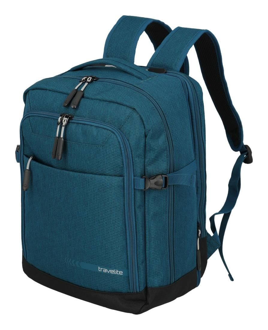 Batoh do letadla 40x30x20 Travelite Kick Off Backpack Cabin new Size Petrol