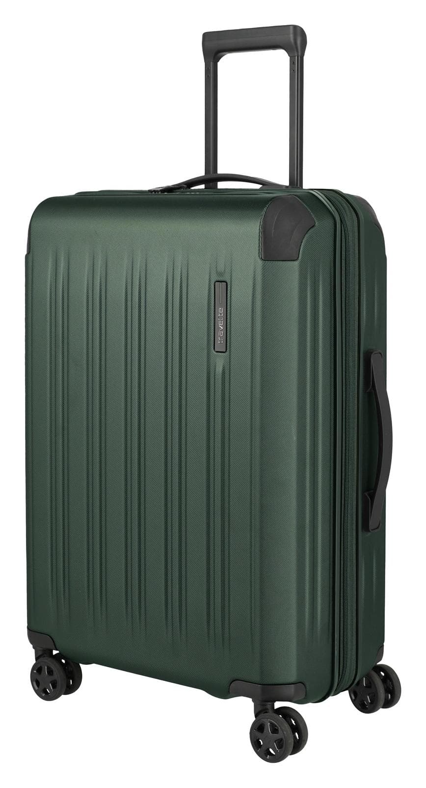 Střední skořepinový kufr na kolečkách Travelite Dynamiic M exp Green