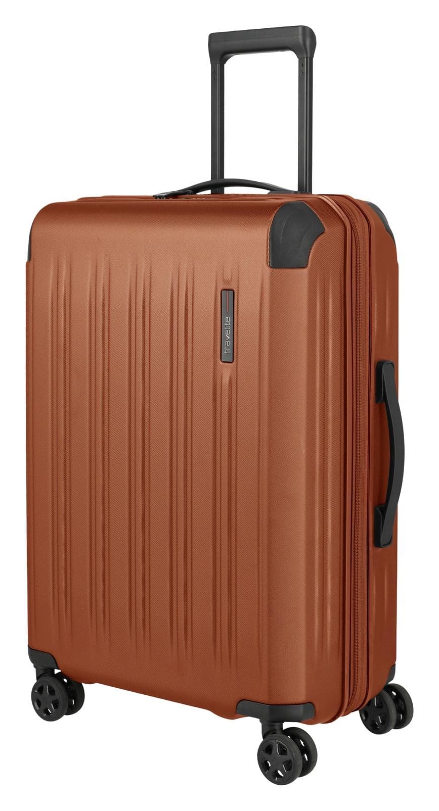Střední skořepinový kufr na kolečkách Travelite Dynamiic M exp Copper
