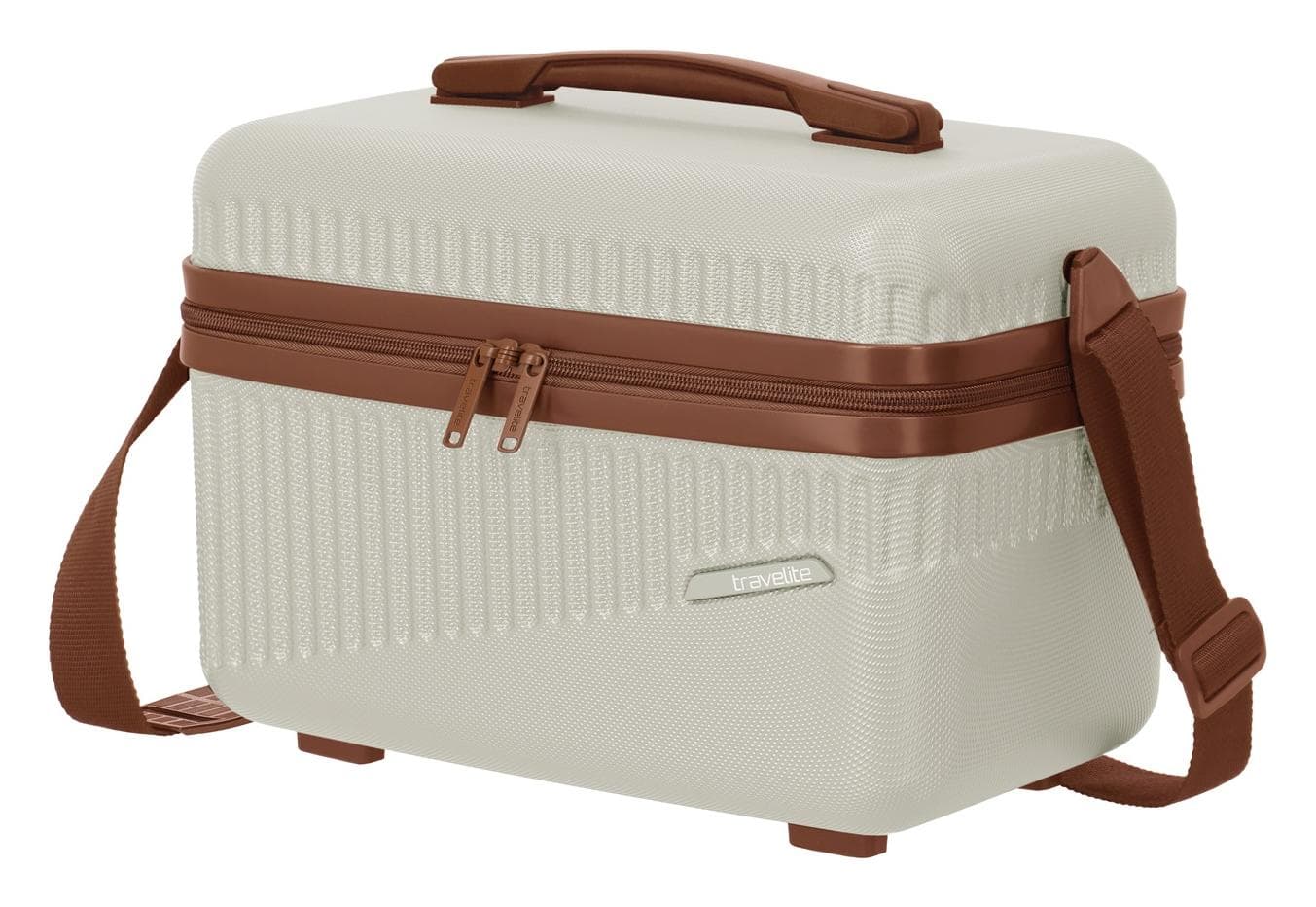 Kosmetický kufr Travelite Bali Beautycase White/cognac