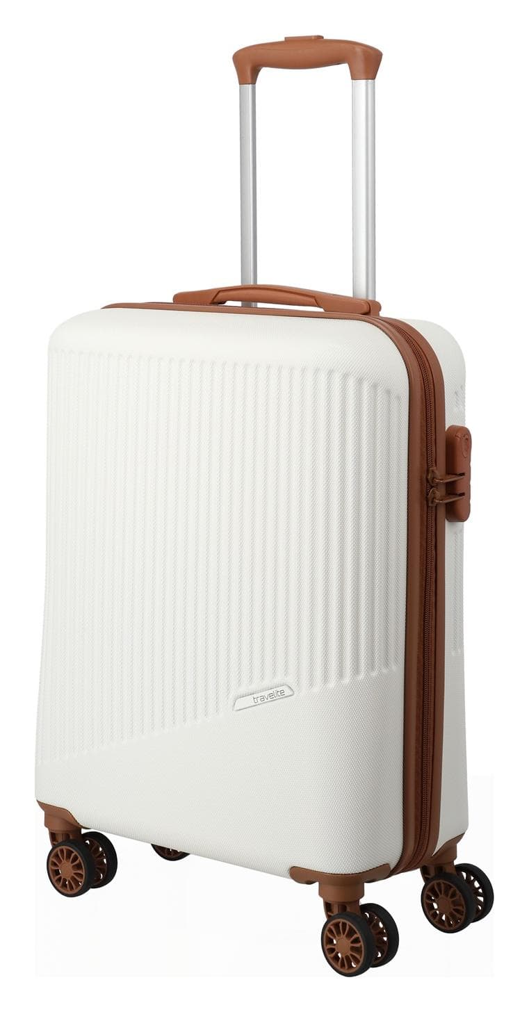 Kabinový kufr 55x40x20 Travelite Bali S White/Cognac
