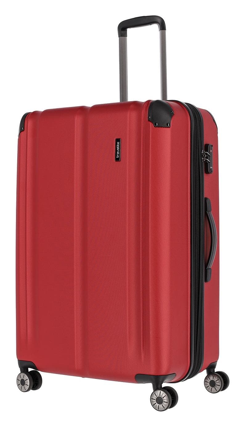 Velký cestovní kufr na kolečkách Travelite City 4w L Red
