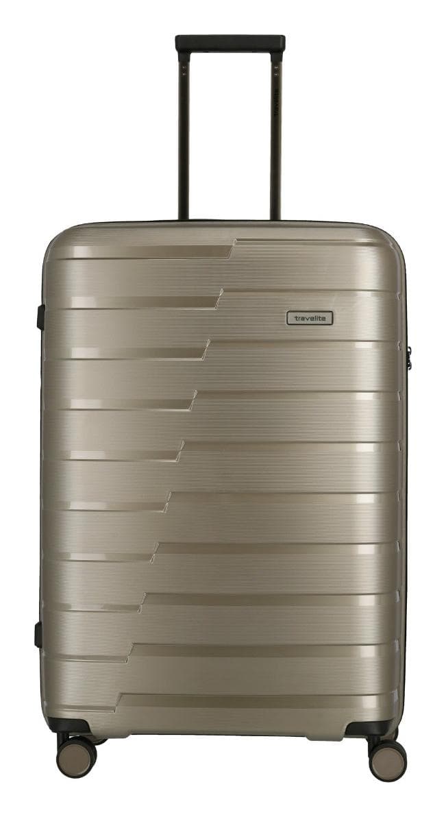 Velký skořepinový kufr na kolečkách Travelite Air Base L Champagne metallic