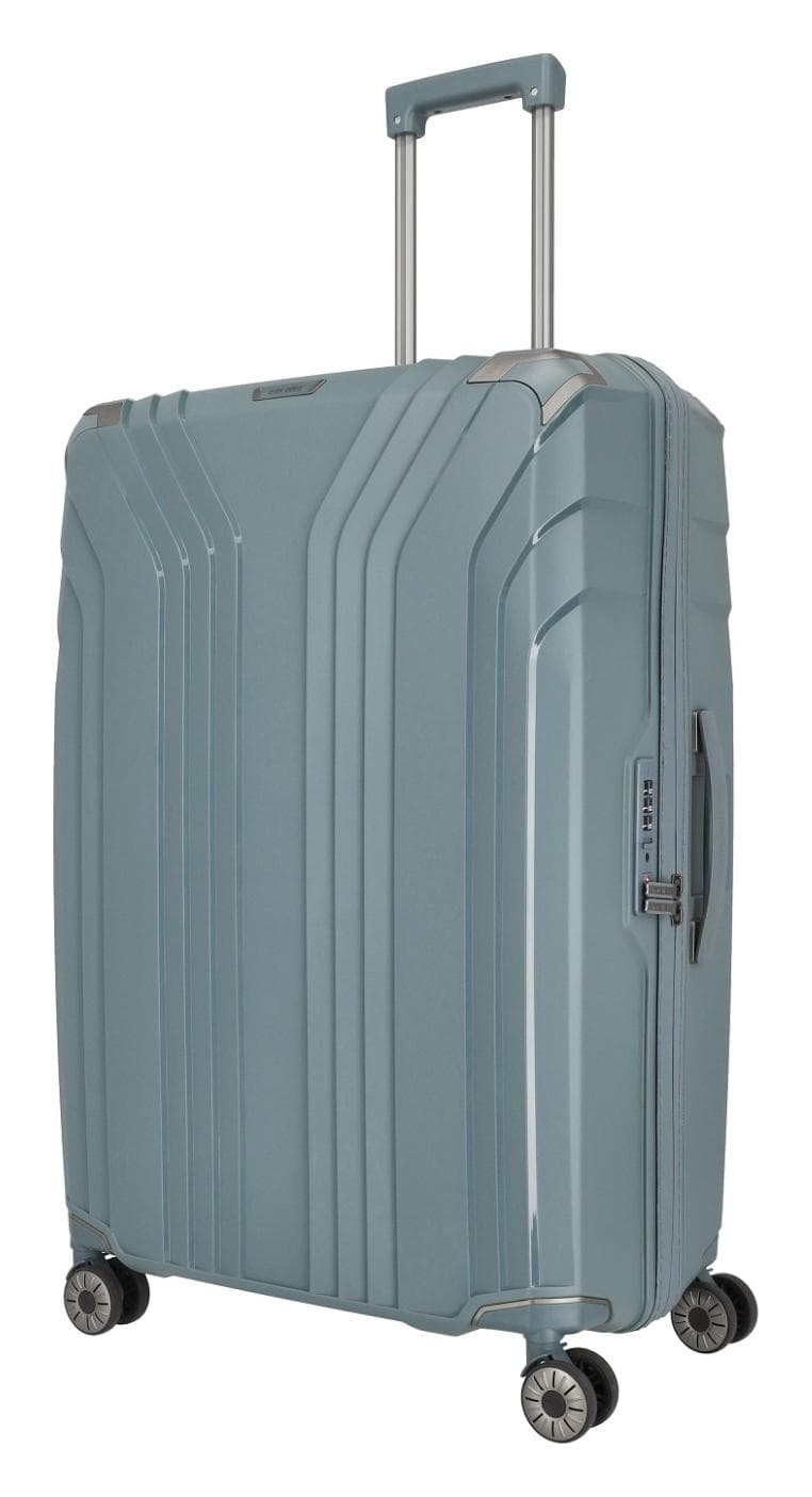Velký skořepinový kufr na kolečkách Travelite Elvaa 4w L Blue/grey