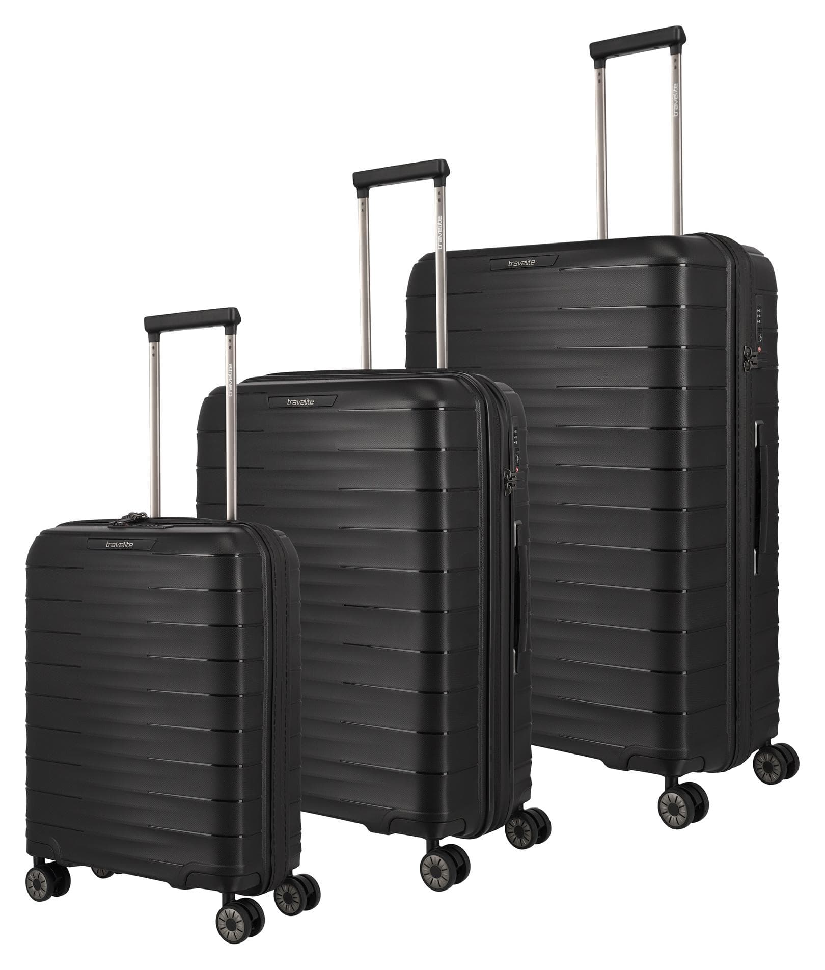 Sada cestovních kufrů Travelite Mooby S,M,L Black