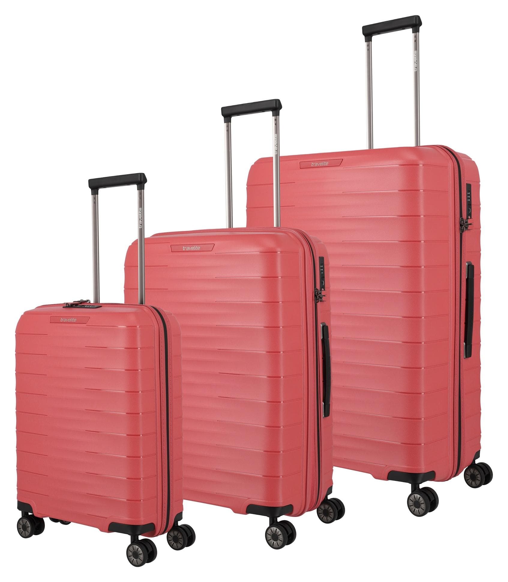 Sada cestovních kufrů Travelite Mooby S,M,L Red
