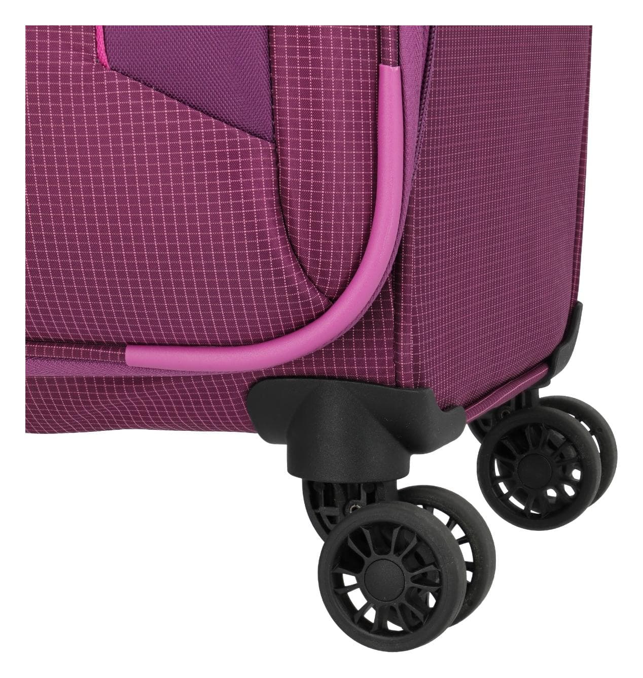 Velký textilní kufr na kolečkách Travelite Corsiica L Pink