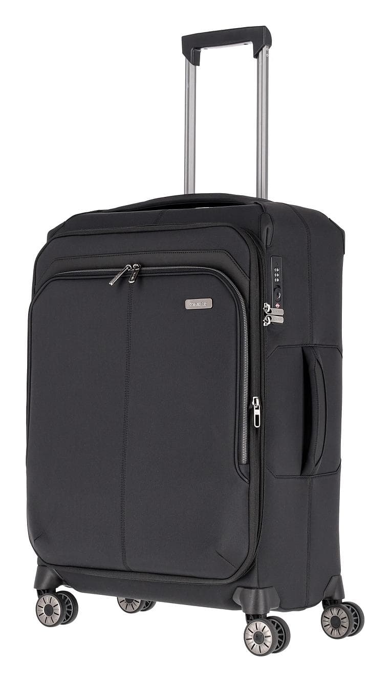Střední cestovní kufr na kolečkách Travelite Priima M Black