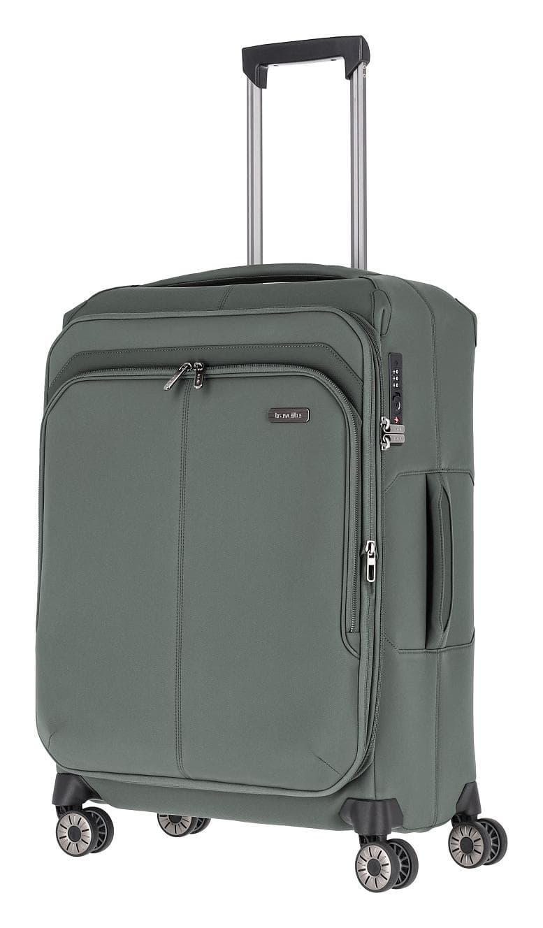 Střední cestovní kufr na kolečkách Travelite Priima M Olive