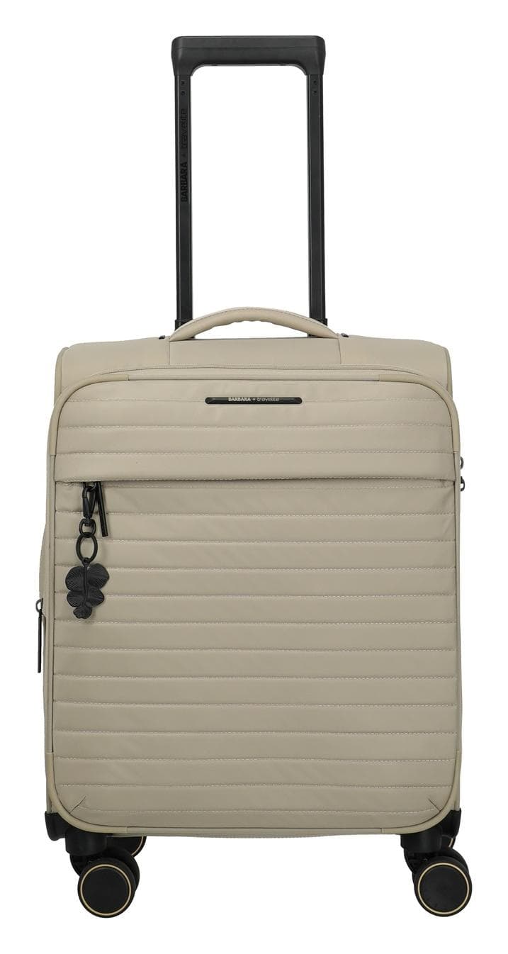 Textilní palubní kufr Travelite BARBARA Stepp S Satin nude