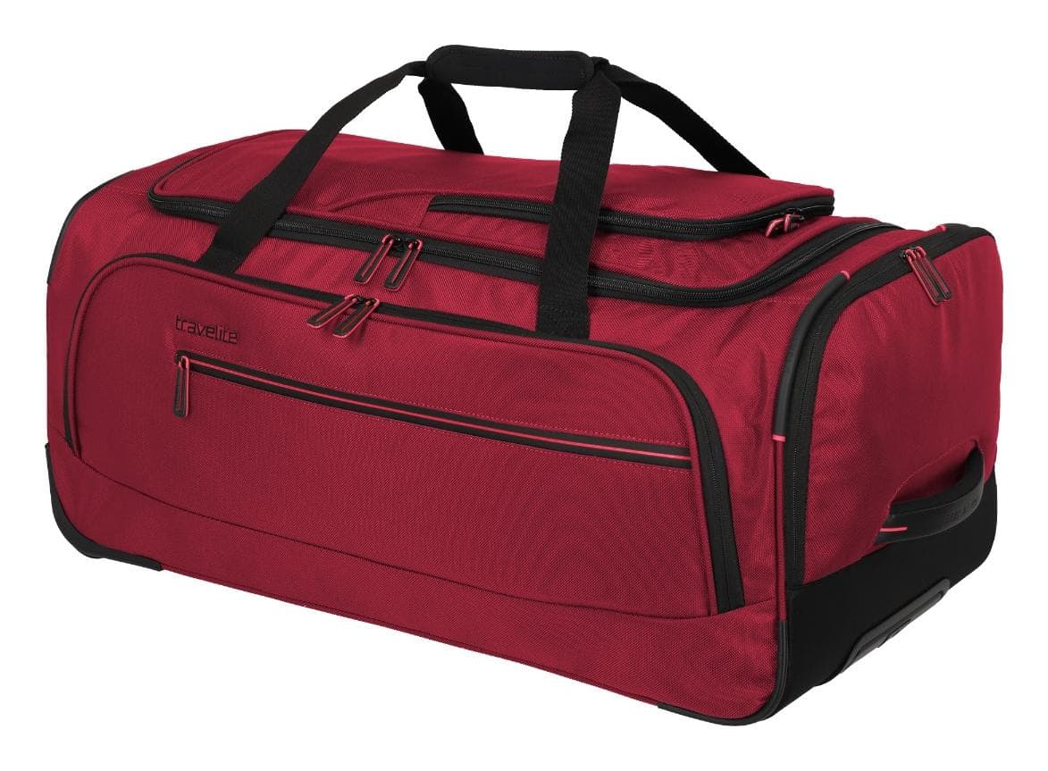 Cestovní taška na kolečkách Travelite Crosslite 5.0 Wheeled Duffle M Red
