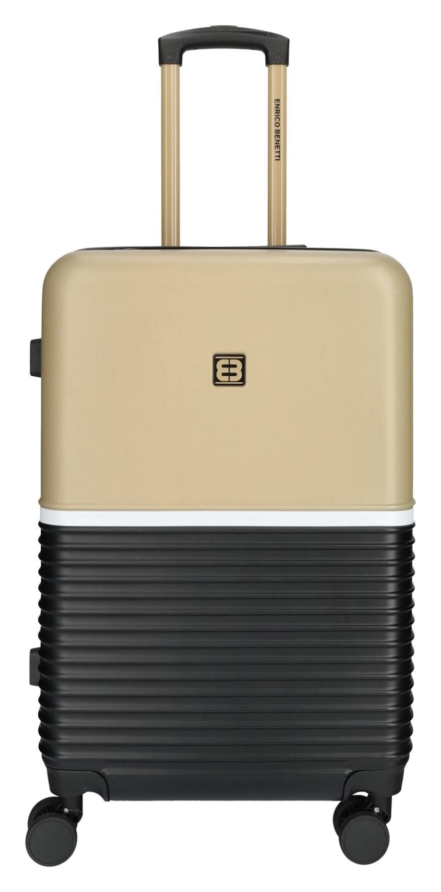 Střední cestovní kufr na kolečkách Enrico Benetti Princetown M Black/Camel