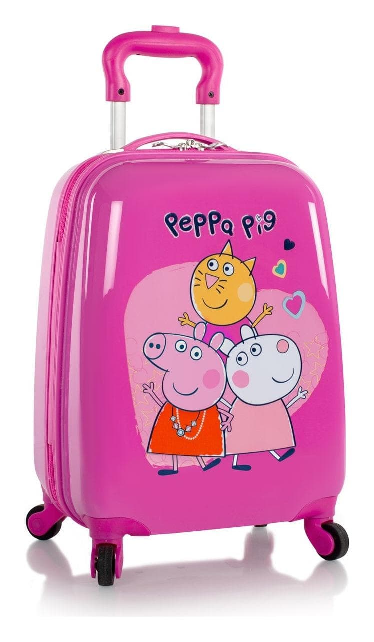 Dětský kufřík na kolečkách Heys Kids Peppa Pig 4w Pink
