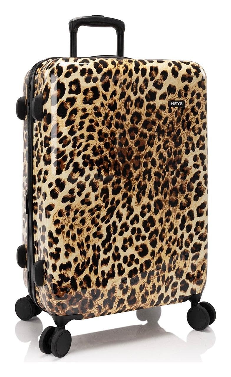 Střední cestovní kufr na kolečkách Heys Elite Brown Leopard M