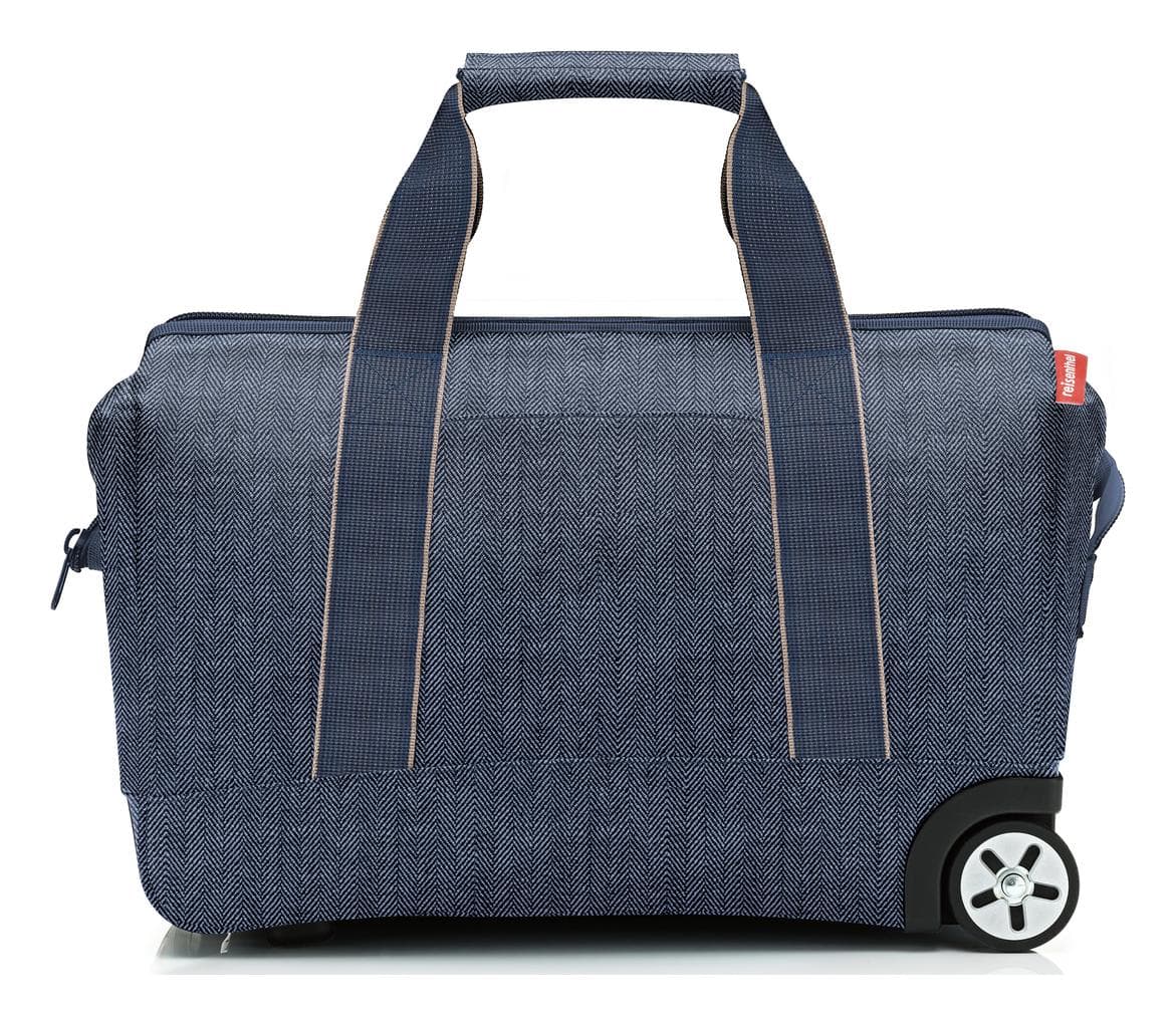 Cestovní taška na kolečkách Reisenthel Allrounder Trolley Herringbone Dark Blue