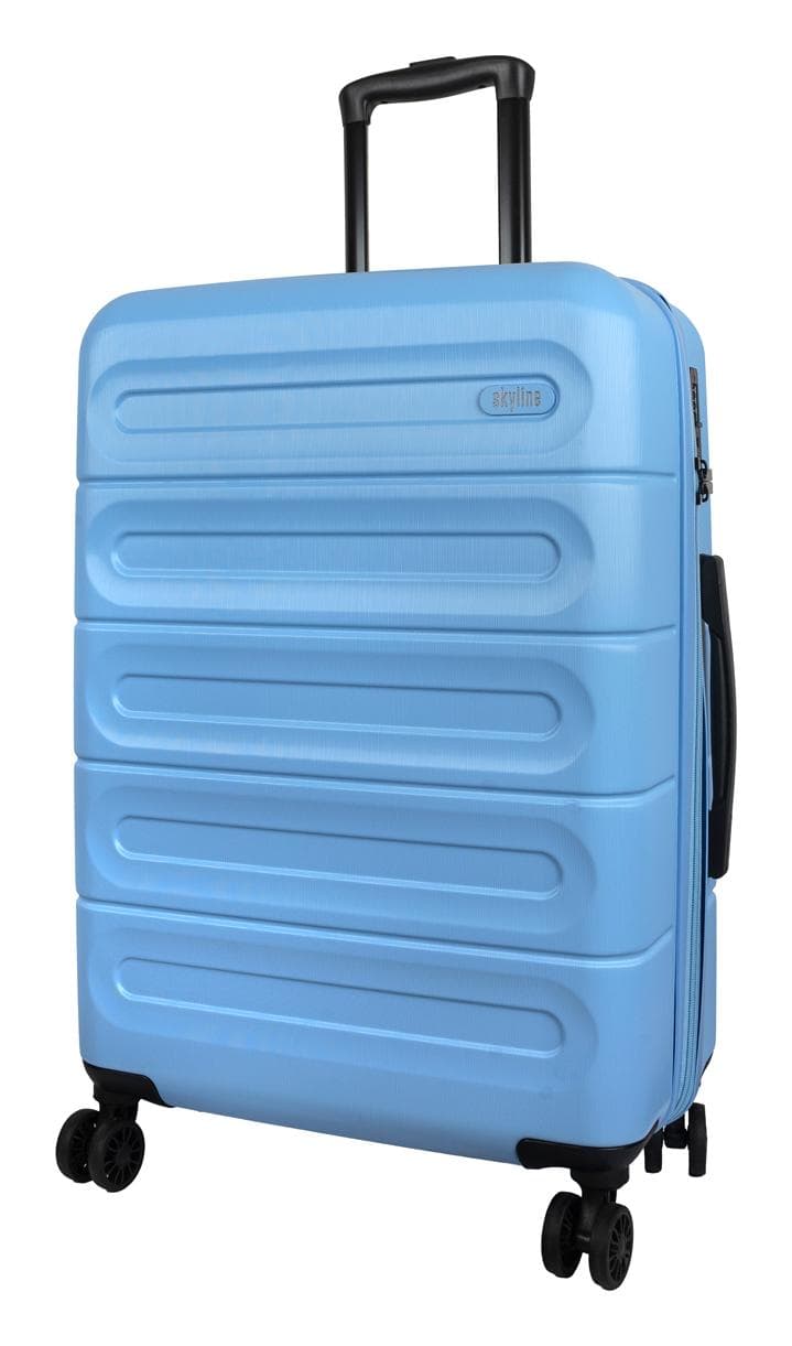 Střední skořepinový kufr Skyline Goomera 4w M Blue