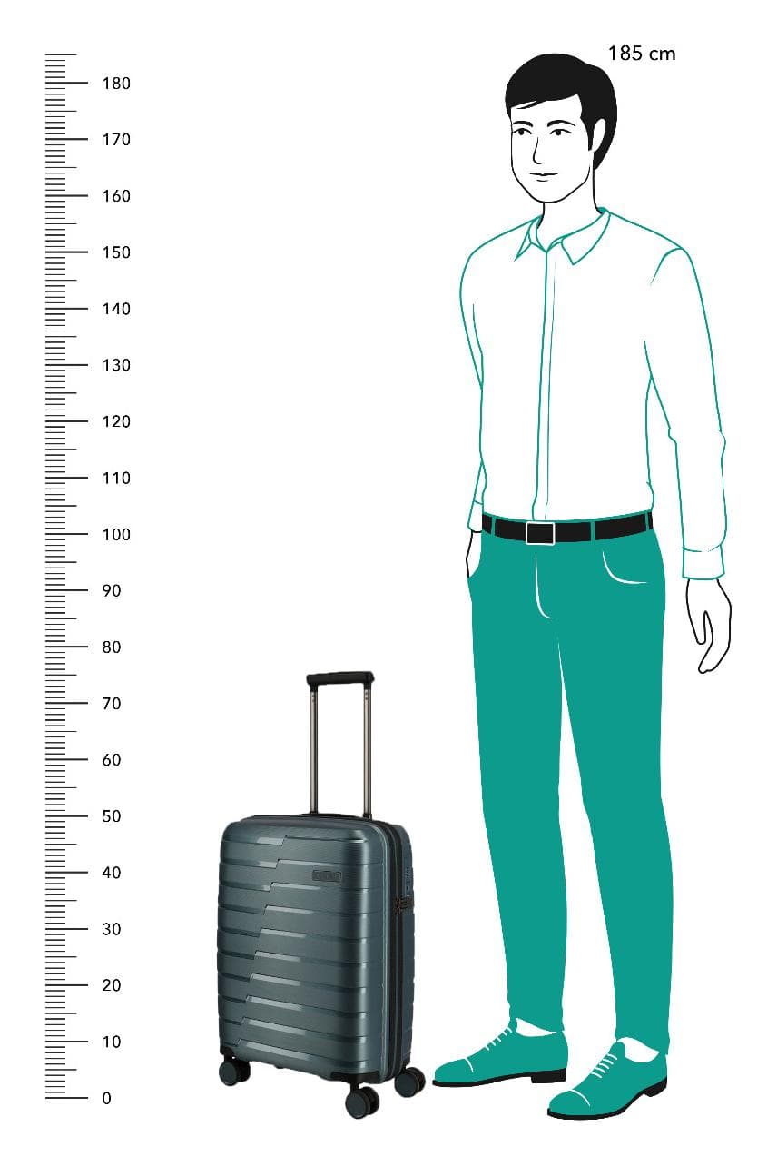 Kufr do letadla 55x40x20 Travelite Air Base S Ice blue