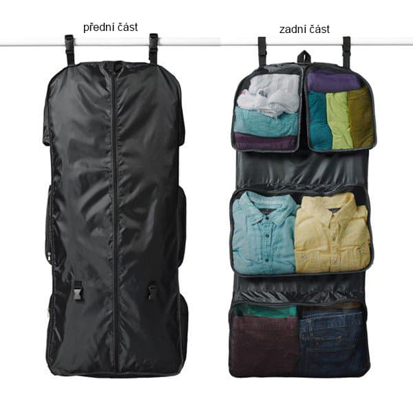 Obal na šaty Garment Travel Organizer 2 in 1 GTO-BLACK