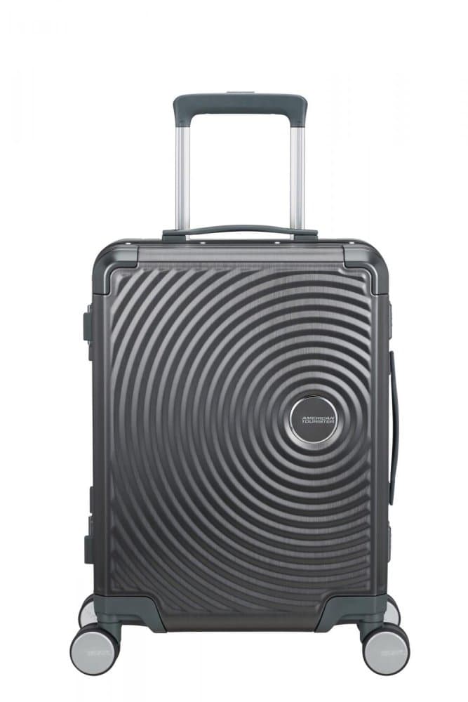 American Tourister Soundbox Alu Spinner 55 cm tmavě šedý Brushed Anthracite 155707-2849