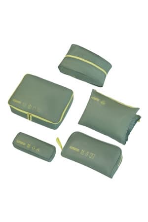 American Tourister Sada 5 ks organizérů na balení Olive/Lime