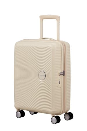American Tourister Kufr Soundbox Spinner Expander 55/20 Cabin Coconut Sand