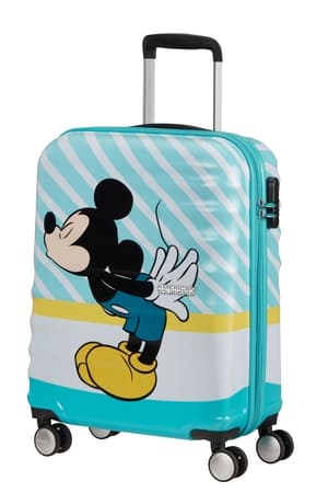 American Tourister Dětský kufr Wavebreaker Disney Spinner 55/20 Cabin Mickey Blue Kiss