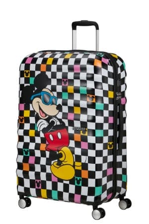 American Tourister Dětský kufr Wavebreaker Disney Spinner 77/29 Mickey Check